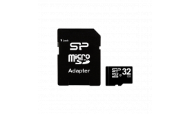 SILICON POWER Memóriakártya MicroSDHC 32GB CL10 + adapter