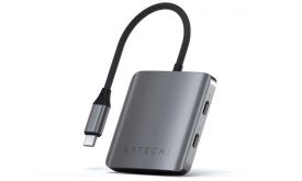 Satechi 4-Port USB-C Hub with PD - Space Gray (ST-H4CPDM)