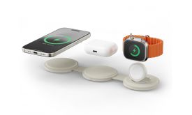 Satechi OntheGo 3-in-1 Wireless Charger - Sand (ST-QTG31W)