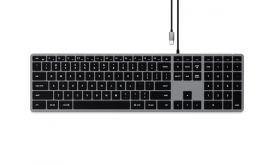 Satechi Slim W3 USB-C BACKLIT Wired Keyboard - US - Space Grey (ST-UCSW3M)
