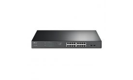 TP-LINK Switch 16x1000Mbps (16xPOE+) + 2xGigabit SFP, Easy Smart, TL-SG1218MPE