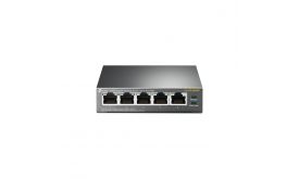 TP-LINK 5-Portos gigabites asztali switch 4 PoE porttal (TL-SG1005P)
