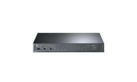 TP-LINK 8-portos 10/100Mbps + 3-portos Gigabit Asztali Switch, 8db PoE+ porttal (TL-SL1311MP)