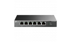 TP-Link TL-SG1006PP 6x1000Mbps(3xPOE+ + 1xPOE++) Fémházas Asztali Switch