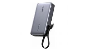 UGREEN Powerbank 20000 mAh PB551, 145W, visszahúzható kábellel