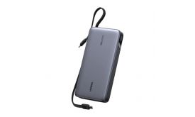UGREEN Powerbank 25000 mAh PB552, 165W, beépített kábel
