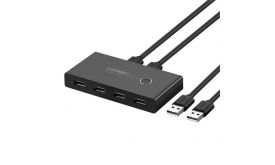UGREEN 30768B switch box, USB 3.0 (fekete)