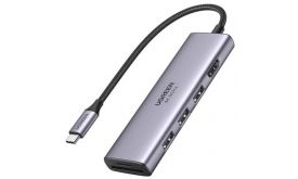 UGREEN CM195 USB-C–HDMI adapter HUB, 2x USB-A 3.0, SD/TF, PD