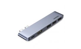 UGREEN CM251 adapter, 2x USB-C–3x USB 3.0, HDMI