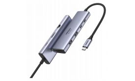 UGREEN CM498 USB-C HUB, 3x USB, HDMI, VGA, RJ45, SD/TF, PD 100W