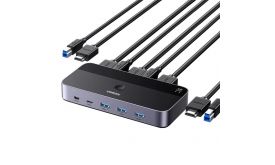 UGREEN CM664 2 az 1-ben HDMI 2.0 KVM switch, 4K 60 Hz