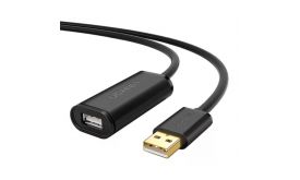 UGREEN US121, aktív USB 2.0 hosszabító kábel, 20m (fekete)
