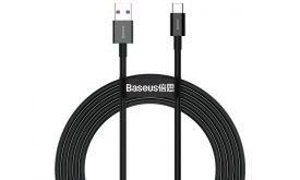 Baseus Superior Series USB Type-A to USB Type-C 2m gyorstöltő adatkábel (CATYS-A01) fekete
