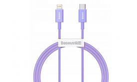 Baseus Superior Series Type-C to iPhone 1m gyorstöltő adatkábel (CAYS001505) lila