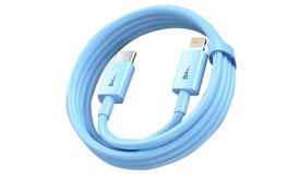 Baseus Superior Series Type-C to iPhone 1m gyorstöltő adatkábel (CAYS001903) világoskék