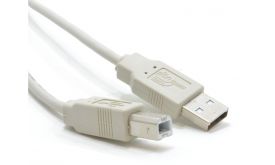 WIRETEK kábel USB Összekötő A-B, 5m, Male/Male