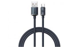 Baseus Crystal Shine Series USB to Type-C 1.2m gyorstöltő adatkábel (CAJY000401) fekete