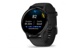 GARMIN Venu 3 okosóra fekete, szilikon szíjjal (505362)