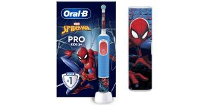Oral-B D103 Vitality PRO Kids 3+ elektromos gyerek fogkefe (10PO010413) Spiderman + útitok