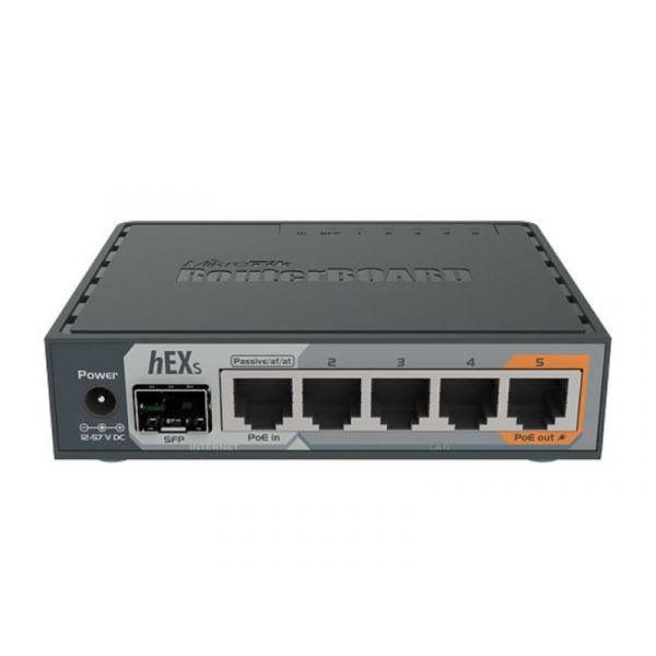 MIKROTIK hEX S Vezetékes 6-portos Router (RB760IGS)