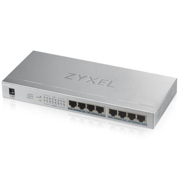Zyxel GS1008HP-EU0101F 8 Portos Asztali Switch