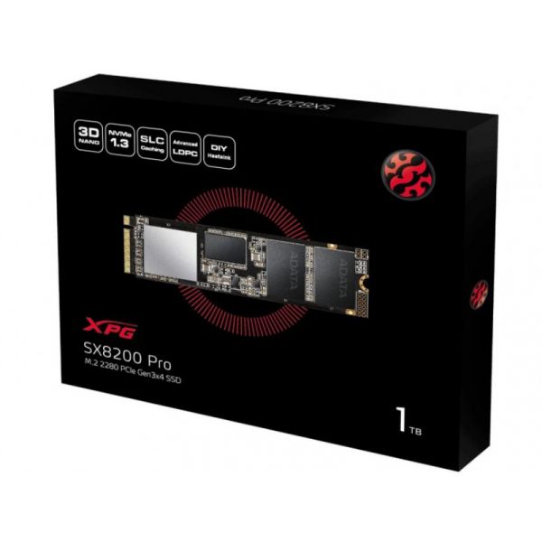 ADATA XPG SX8200 Pro 1TB M.2 NVMe PCIe Gen3x4 SSD (ASX8200PNP-1TT-C)