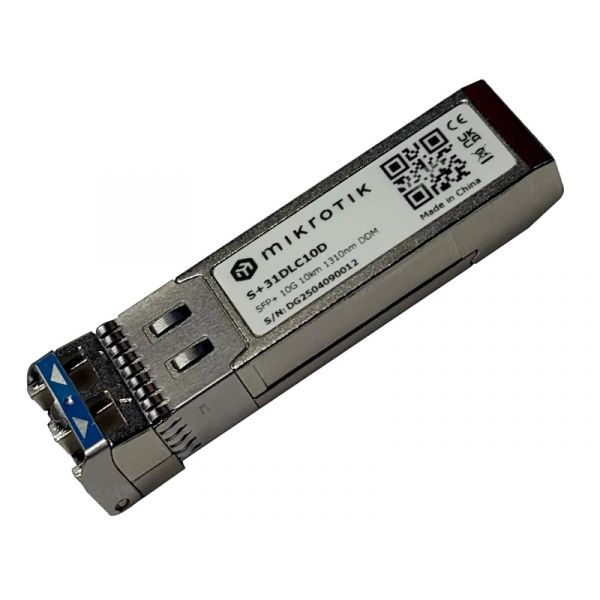 MIKROTIK SFP modul - S+31DLC10D - 10G, 1310nm, Dual LC connector, 10km, SFP+, SM (S+31DLC10D)
