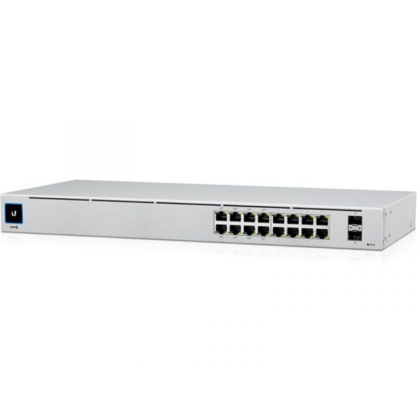 UBiQUiTi UniFi Switch Gen2 2SFP, Rack-Mountable Switch (USW-16-POE)