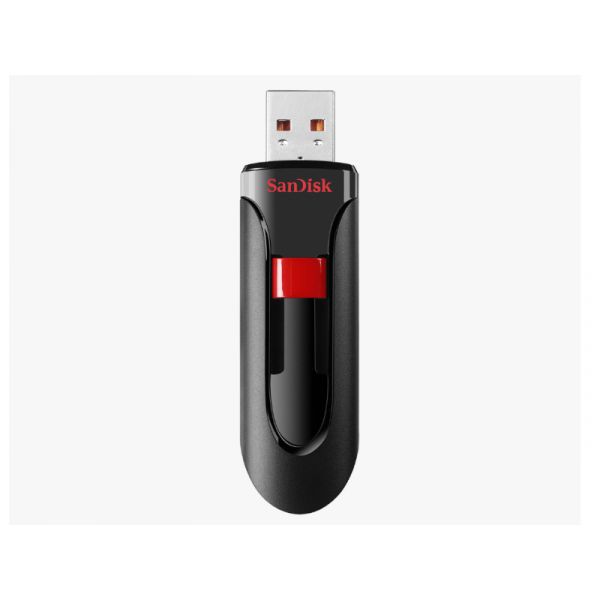 SanDisk Cruzer GLIDE USB2.0 pendrive, 128GB (SDCZ60-128G-B35) Fekete/Piros