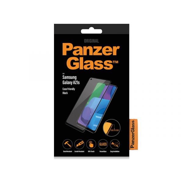PanzerGlass Samsung Galaxy A21s tokbarát védőfólia (5711724072352) fekete