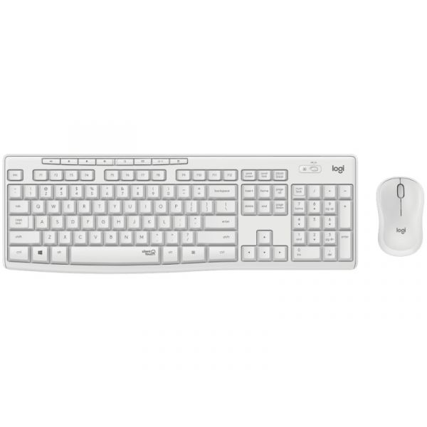 Logitech MK295 Silent Vezeték Nélküli Billentyűzet + Egér Páros (920-009873) Piszkosfehér