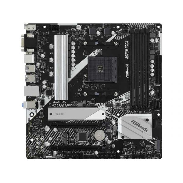 ASRock sAM4 A520M Pro4 Alaplap
