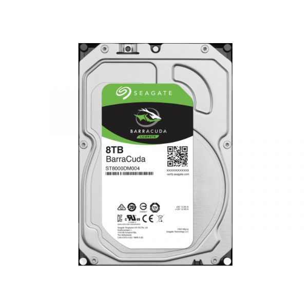 SEAGATE Barracuda 3.5" SATA-III 5400rpm HDD, 8TB (ST8000DM004)