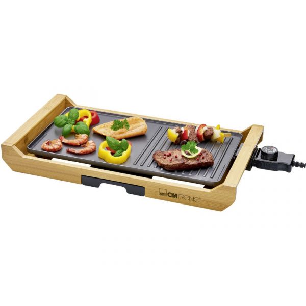 Clatronic TG 3697 asztali grill, bambusz