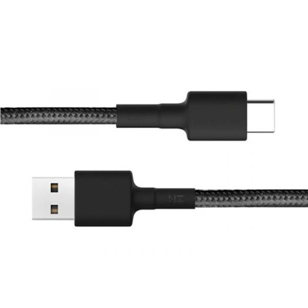 XIAOMI Mi Braided USB Type-C kábel, 1m (SJV4109GL) Fekete