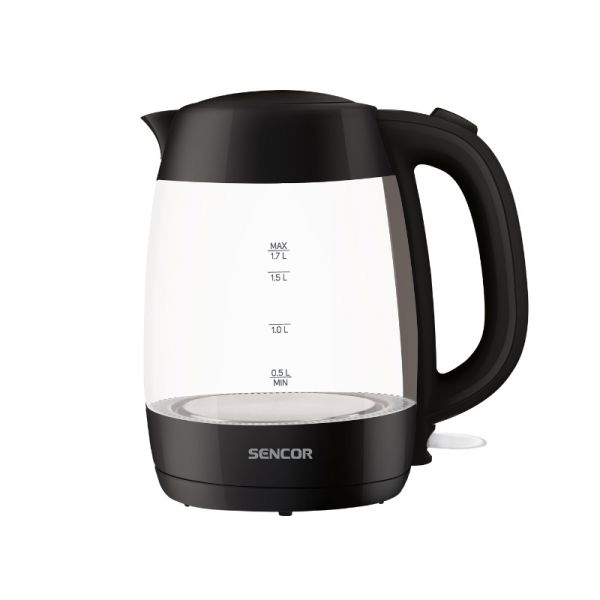 Sencor SWK 7301BK üveg vízforraló 1,7L, fekete