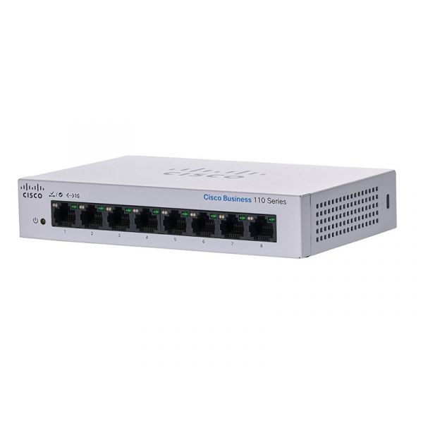 Cisco CBS110 unmanaged 8-portos gigabit switch (CBS110-8T-D-EU) szürke