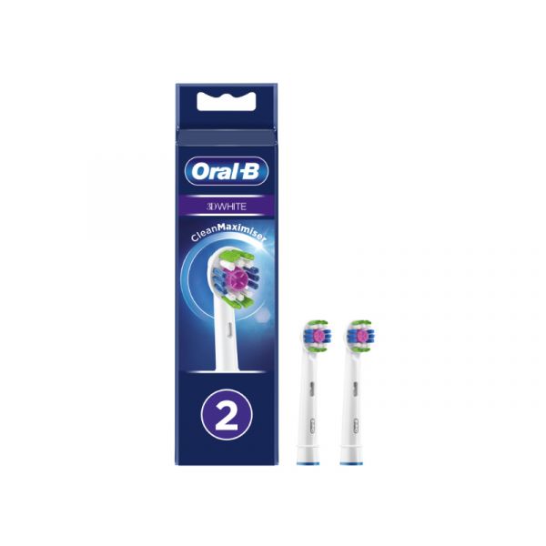 Oral-B EB18-2 3D White Rainbow pótfej 2db (10PO010341) fehér