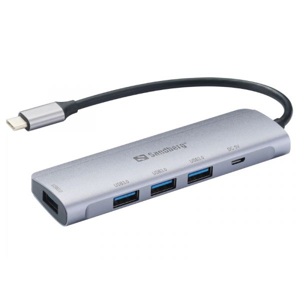 Sandberg USB-C to 4 x USB 3.0 Hub SAVER (336-20)