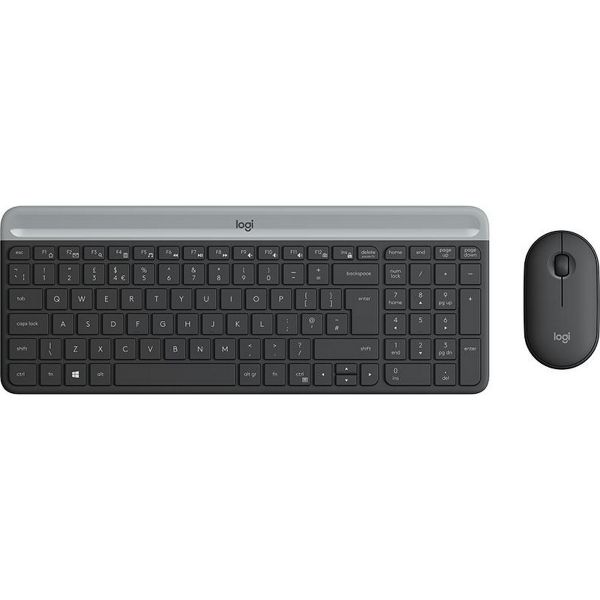 Logitech MK470 Vezeték Nélküli Billentyűzet és Egér Combo (920-009188) Grafitszürke - Német