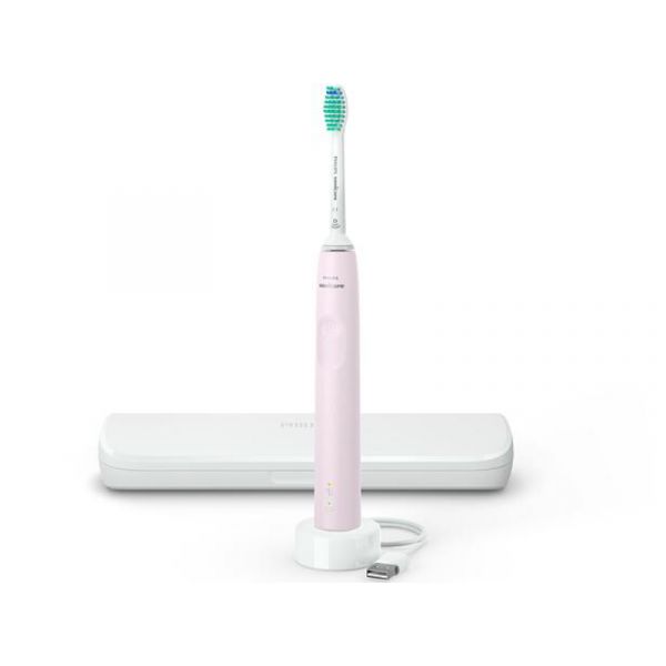 Sonicare S3100 HX3673/11 elektromos fogkefe, rózsaszín utazótokkal