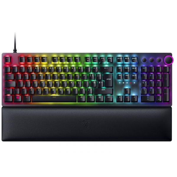 Razer Huntsman V2 Analog optikai kapcsolós gamer billentyűzet (RZ03-03610100-R3M1) fekete - angol kiosztású