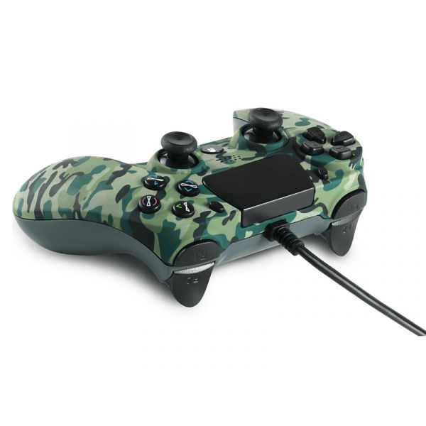 Spartan Gear Hoplite vezetékes kontroller - PS4 kompatibilis, Zöld terepmintás