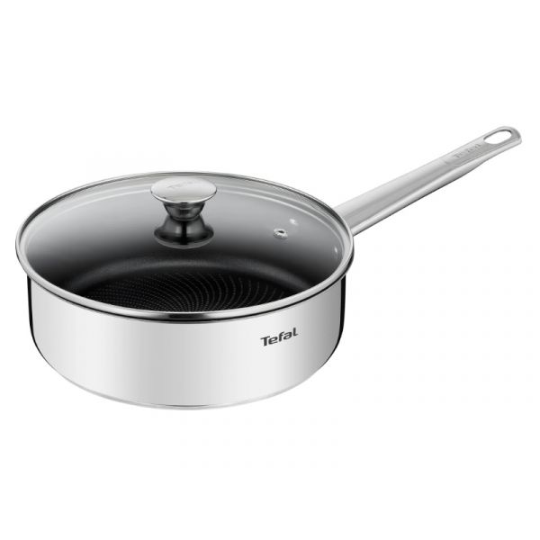 Tefal Cook Eat mély serpenyő fedővel, 24cm (B9223205)