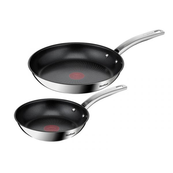Tefal Intuition rozsdamentes acél serpenyő szett, 2db-os (B817S255)