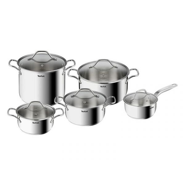 Tefal Intuition rozsdamentes acél edény készlet, 10db-os (B864SA74)