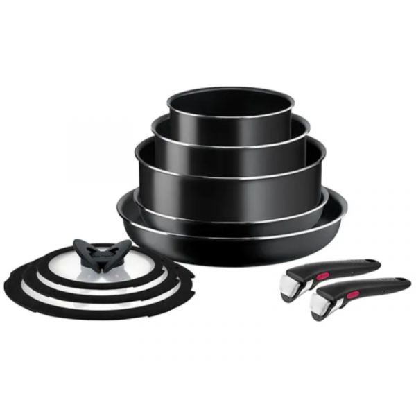 Tefal Ingenio Easy Cook & Clean serpenyő szett, 10 db-os (L1539053)