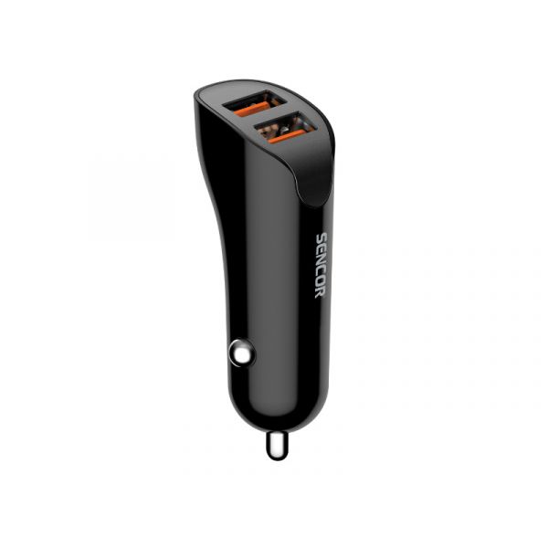 Sencor SCH 335 autós töltő 2xUSB/2,4A (30016991) fekete