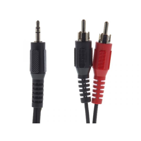 Sencor SAV 104-050 audio kábel, 3,5mm jack - 2x RCA, 5m (35020172)