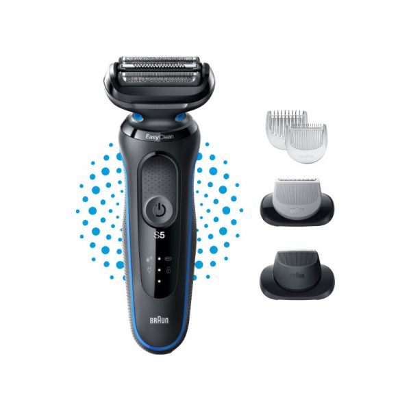 Braun 51-B1620S Wet&Dry Borotva Fekete-kék (10AS470126)